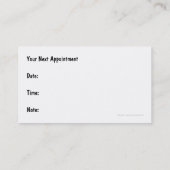 Carte De Rendez-vous Thème Médicale (Dos)