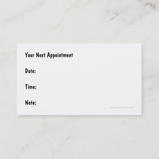 Carte De Rendez-vous Thème Médicale (Dos)