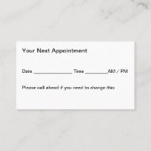 Carte De Rendez-vous Thérapeute tendance de massage Lotus Graphic (Dos)