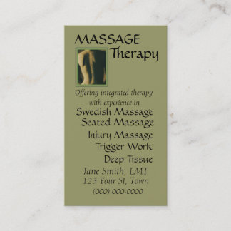 Carte De Rendez-vous Thérapie de massage