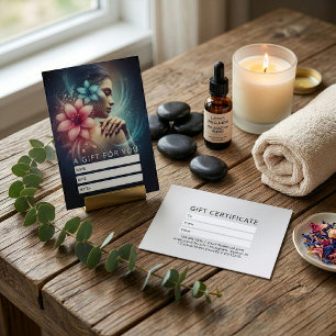 Carte De Rendez-vous Thérapie de Massage Mains de Guérison Énergie Spa