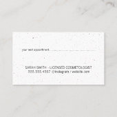 Carte De Rendez-vous Tige à lèvres | Ciseaux | Marbre de fleurs (Dos)