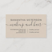 Carte De Rendez-vous tonalité terre moderne tendance plus professionnel (Dos)