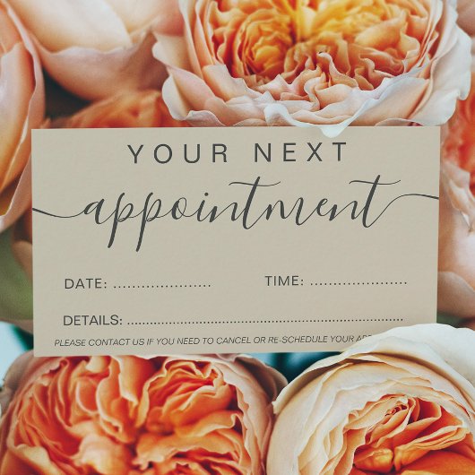 Carte De Rendez-vous tonalité terre moderne tendance plus professionnel