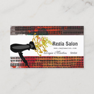 Carte De Rendez-vous Traçages artistiques de salon de motif de coiffeu