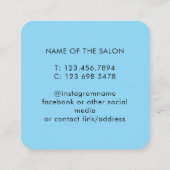 Carte De Rendez-vous Trendy Modern Salon Appointment Reminder Card (Dos)