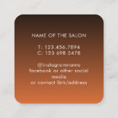 Carte De Rendez-vous Trendy Modern Salon Appointment Reminder Card (Dos)