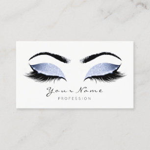 Carte De Rendez-vous Un artiste de maquillage bleu gris lèche le studi