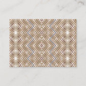 Carte De Rendez-vous Un tapis marron affichant un design symétrique (Devant)