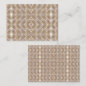 Carte De Rendez-vous Un tapis marron affichant un design symétrique (Devant / Derrière)