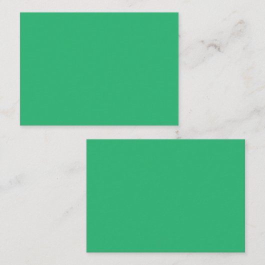 Carte De Rendez-vous Une feuille verte vif avec des veines proéminentes (Devant / Derrière)