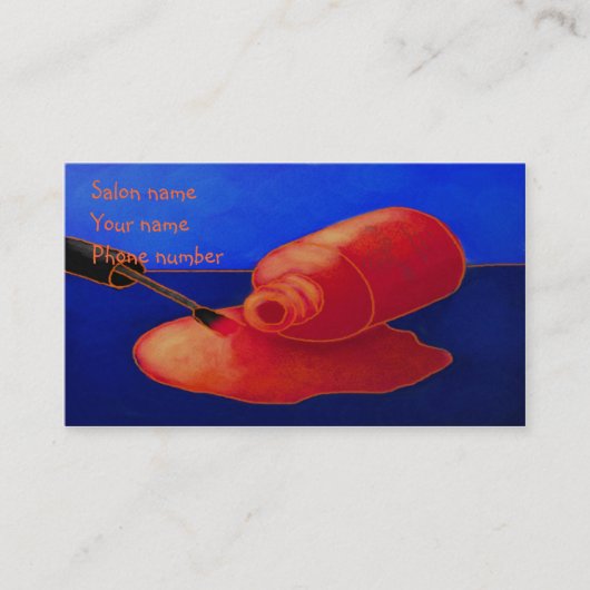 Carte De Rendez-vous Vernis renversé (Devant)
