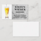 Carte De Rendez-vous Verre de bière (Devant / Derrière)
