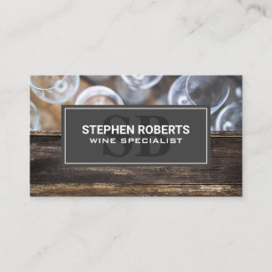 Carte De Rendez-vous Verres à vin vue de dessus   Bois rustique