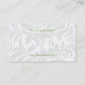 Carte De Rendez-vous Vert dentaire 2 de logo de dent de diamant de (Dos)