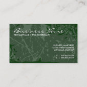 carte de rendez-vous verte grunge (Dos)