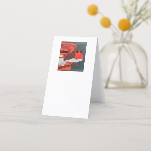 Carte de rendez-vous verticale Dotty Robin (Dos)