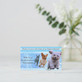 Carte De Rendez-vous Vétérinaire de Blue Rush (Debout devant)