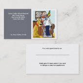 Carte De Rendez-vous Vétérinaire vétérinaire Modèle de l'hôpital vétéri (Devant / Derrière)