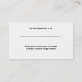 Carte De Rendez-vous Vétérinaire vétérinaire Modèle de l'hôpital vétéri (Dos)