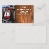 Carte De Rendez-vous Vin | Barils de cave (Devant / Derrière)