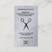 Carte De Rendez-vous Visage beauté cheveux | PARTIES SCINTILLANT | Code (Dos)