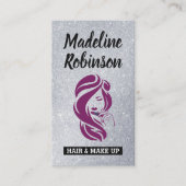 Carte De Rendez-vous Visage beauté cheveux | PARTIES SCINTILLANT | Code (Devant)