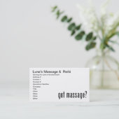 Carte De Rendez-vous Vous avez reçu un massage ? (Debout devant)