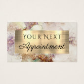 Carte de rendez-vous Watercolor et Gold Foil (Devant)