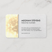 Carte De Rendez-vous Wedding planner de Glamor Bokeh (or) (Devant)