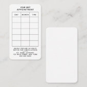 Carte De Rendez-vous White Professionnel Rappel d'affaires moderne (Devant / Derrière)