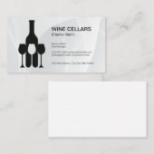 Carte De Rendez-vous Wine Tasting Logo | Bottle | Glasses (Devant / Derrière)