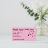 Carte De Rendez-vous Women's Health OBGYN Appointment Cards (Debout devant)