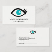 Carte De Rendez-vous Yeux (Devant / Derrière)