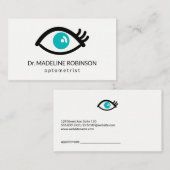 Carte De Rendez-vous Yeux (Devant / Derrière)