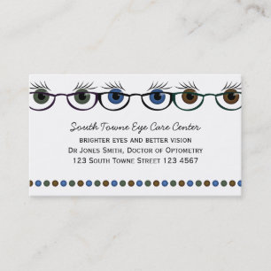 Carte De Rendez-vous Yeux dans les lunettes
