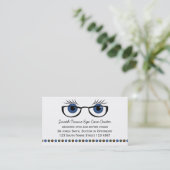 Carte De Rendez-vous Yeux et lunettes bleus (Debout devant)