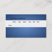 Carte De Rendez-vous Yeux et lunettes bleus (Dos)