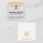 Carte De Rendez-vous Yoga Posa | Instructeur | Santé (Devant / Derrière)