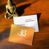 Carte De Rendez-vous YOGA Pose OM Symbole Classe Pass Fidélité Rendez-v