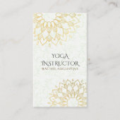 Carte De Rendez-vous YOGA Studio Instructor Nomination Gold Mandala (Devant)