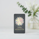 Carte De Rendez-vous YOGA Studio Instructor Nomination Lotus Mandala (Debout devant)