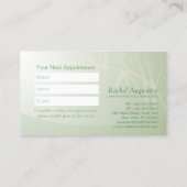 Carte De Rendez-vous ZEN Stone Bambou SPA Massage Thérapiste Rendez-vou (Dos)