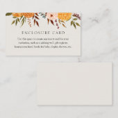 Carte de renfermement de texte personnalisé Fleurs (Devant / Derrière)