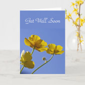 Carte de renoncules (Fleur jaune)