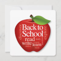 Carte de rentrée scolaire personnalisée