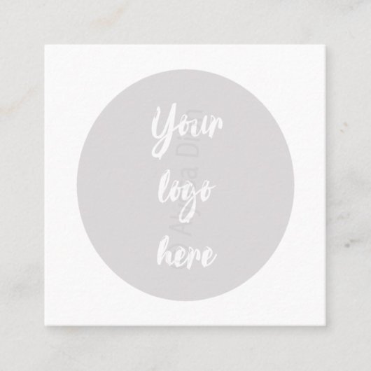 Carte de renvoi élégante (Devant)