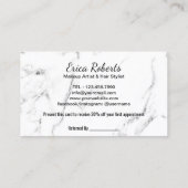 Carte de renvoi | Maquillage Artiste Rose Marbre d (Dos)