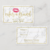 Carte de renvoi | Marbre de maquillage des lèvres  (Devant / Derrière)