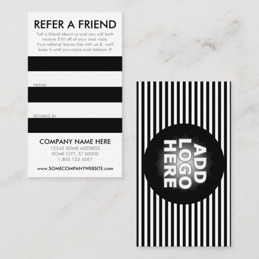 carte de renvoi par répartition (Devant / Derrière)